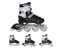 Nils Extreme Łyżworolki 4w1 NH10905 rozm. L (39-42) Czarno-białe - 1121292 - zdjęcie 1
